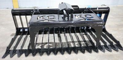 2025 Kit Containers QT-SG-S76-V3 76 in Skeleton Skid Steer Grapple Bucket (Unused)