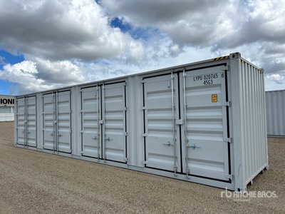 2025 40 ft High Cube Multi-Door Storage Container