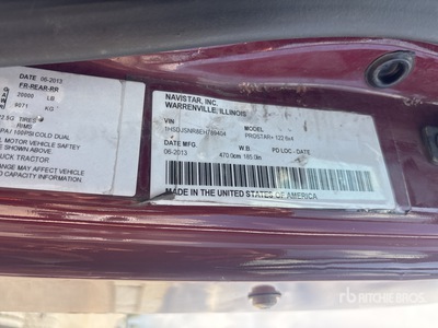 2014 International ProStar Cabina con cuccetta per trattore stradale