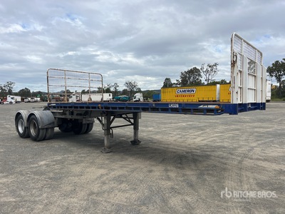 2010 MaxiTrans 6.1 m Bogie/A B-Double Lead Flatbed Trailer