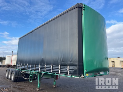 2016 MaxiTrans 7.4 m Tri/A B-Double Lead مقطورة جانبية بستائر