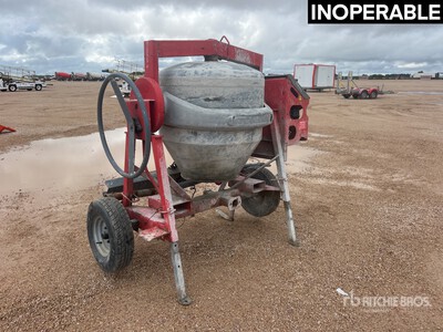 Altrad Betonniere Sur Essieu S/A Portable Concrete Mixer (Inoperable)