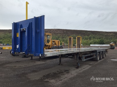 2008 Schmitz Cargobull S01 Tri/A Remorque à plateau