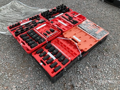Quantity of (7) Boxes of 2025 Lote de Dados y Adaptadores (Sin Usar) / Socket Set and Socket Adaptor Set (Unused)