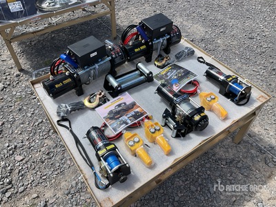 Quantity of (5) 2025 Lote de Malacates Electricos (Sin Usar) / Electric Winch Set (Unused)