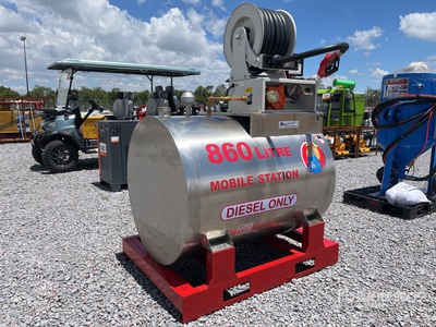 2025 Yuni D860DC 860 L Skid Mounted Steel Diesel Tanque para Combustible (Sin Usar) / Fuel Tank (Unused)