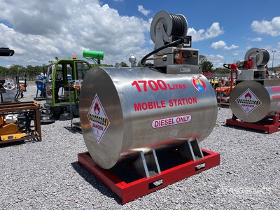2025 Yuni D1700DC 1700 L Skid Mounted Steel Diesel Tanque para Combustible (Sin Usar) / Fuel Tank (Unused)