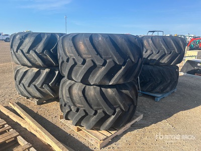 Quantity of (8) 750/55-26.5 إطارات المعدات - Fits Tigercat 610D