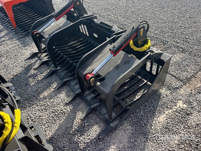 All-Star 72 In Rock w/Teeth Skid Steer Grapple