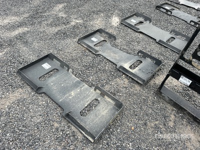 Quantity of (3) All-Star Skid Steer Attachment Mounting Plate (Unused)