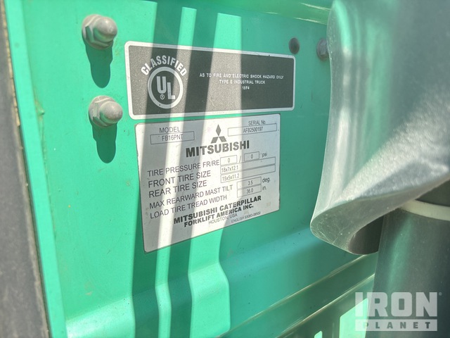 MONTACARGAS ELéCTRICO 2018 MITSUBISHI FB16PNT
