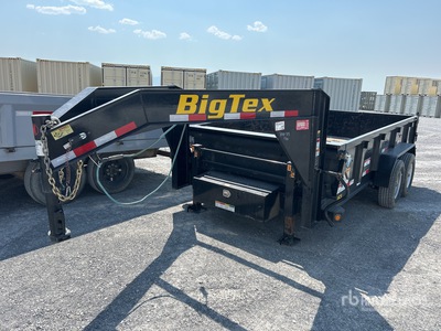 2023 Big Tex 14GX-14BK6SIRPD 14 ft T/A Gooseneck Remolque Ligero de Volteo