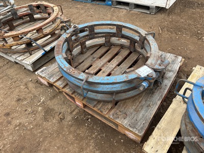 Quantity of (2) Pallets of 30 in Pipe line up clamps Pipe