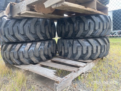 Quantity of (4) Bobcat 10x16.5 Pneus (Unused)