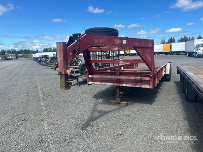 2003 Gravely 24 ft T/A Gooseneck Equipment Trailer