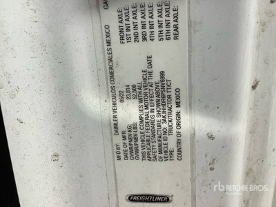 2023 Freightliner Cascadia 126 6x4 T/A Sleeper Truck Tractor