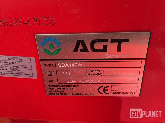CARGADOR FRONTAL 2024 AGT SDA140W