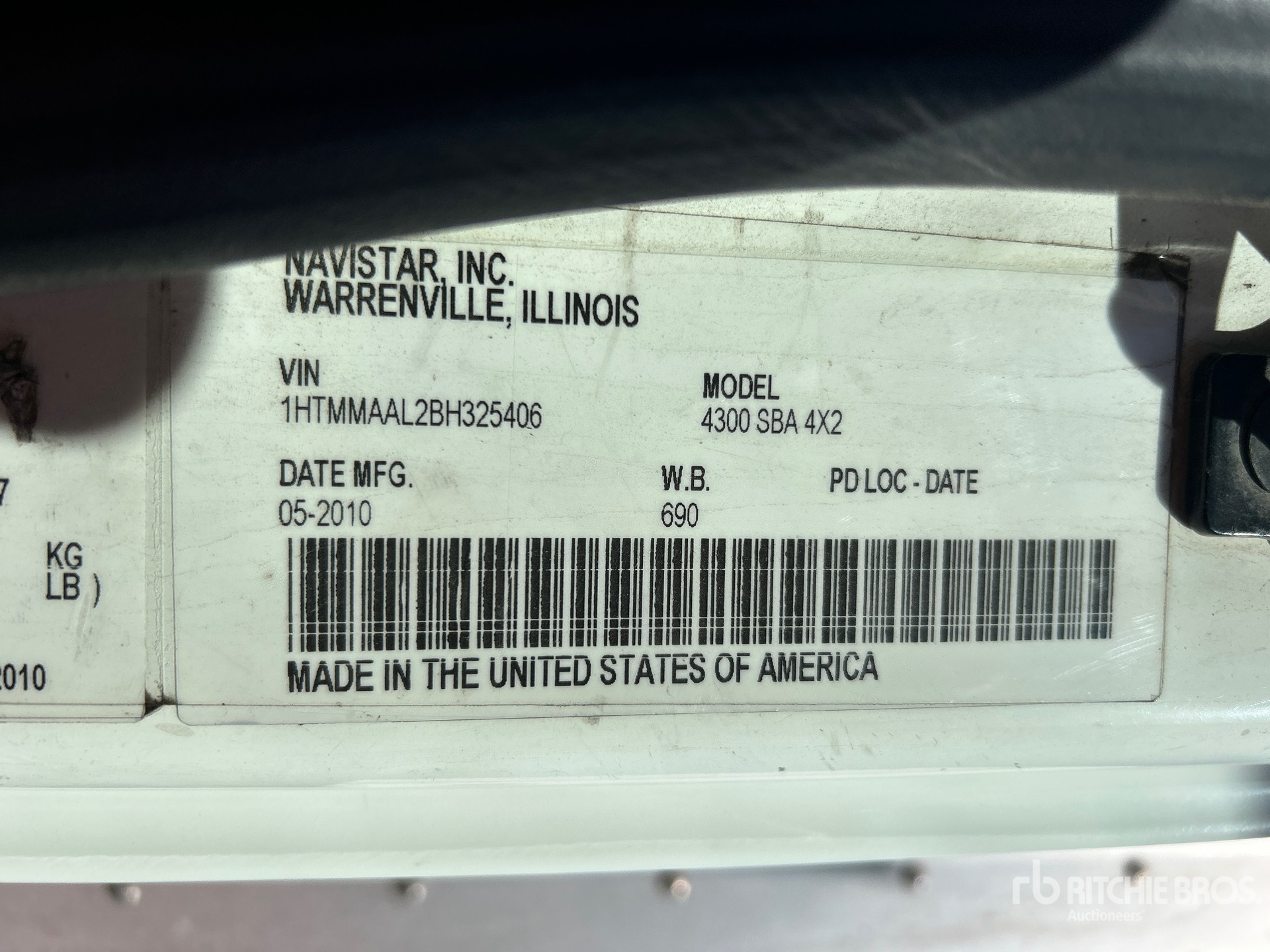 2011 International 4300 4x2 Van Truck