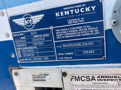 2008 Kentucky 53 ft T/A Van Trailer