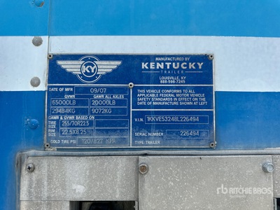 2008 Kentucky 53 ft x 102 in T/A Van Trailer