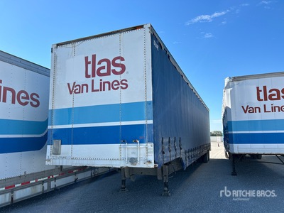1985 AZC 48 ft T/A Step Deck Curtain Side Trailer