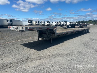 1992 Transcraft TFD-24-48-66X96 Tri/A 48 ft Extendable Single Drop Step Deck Trailer