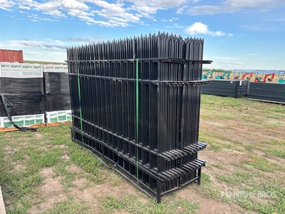 9 ft 6 in x 6 ft 3 in Powder Coated Temporary Bauzaun (Unused)