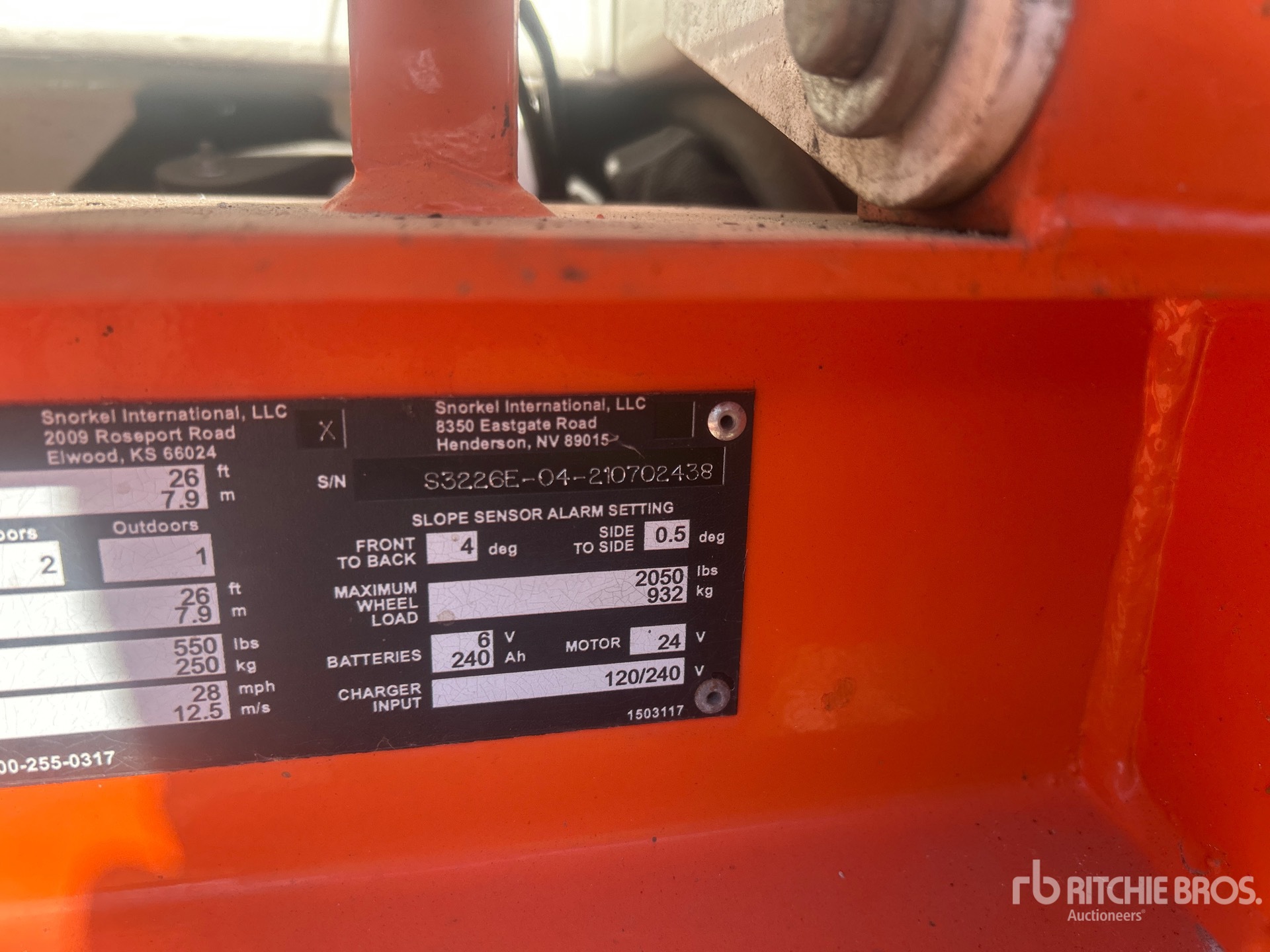 2021 Snorkel S3226E Scissor Lift
