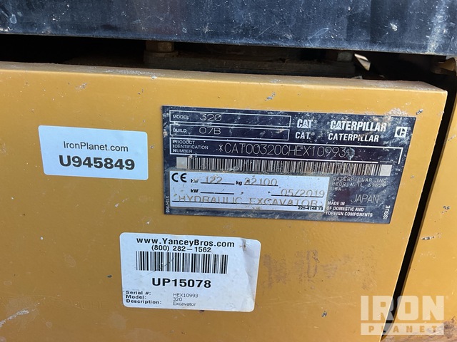 EXCAVADORA 2019 CATERPILLAR 320