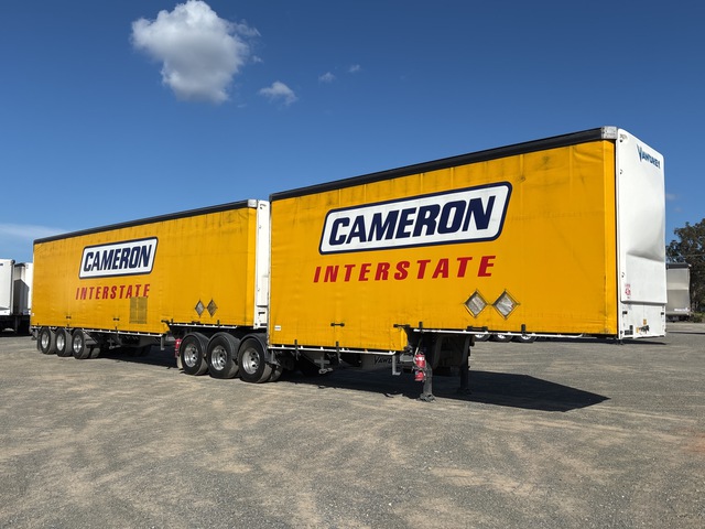 2018 Vawdrey Tri/A Step Deck B-Double Combination Tautliner Trailer