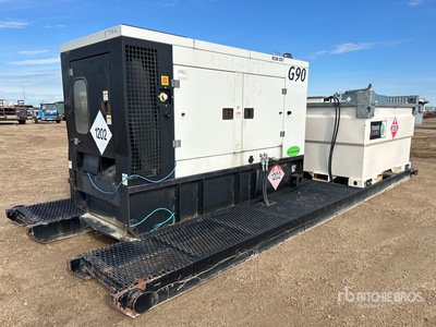 2011 Doosan G90 75 kW Skid-Mounted Generator Set