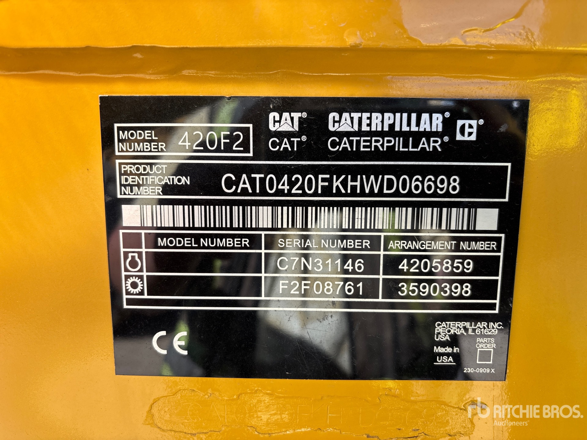 Cat 420 F2 4x2 Backhoe Loader