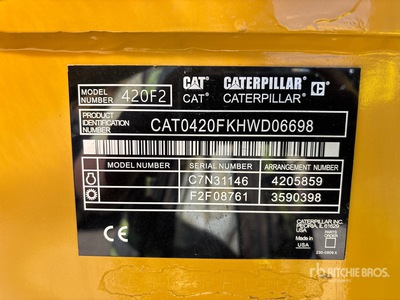Cat 420 F2 4x2 Backhoe Loader