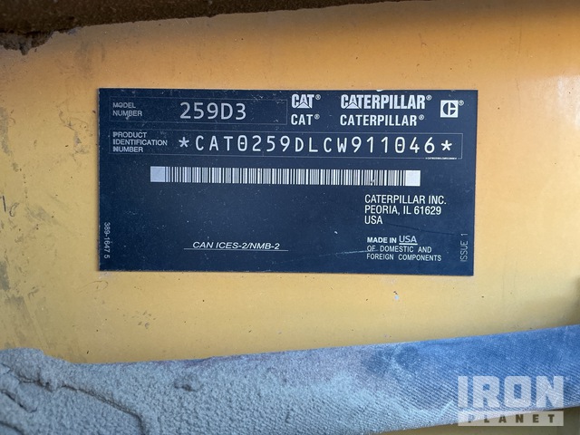 MINI CARGADOR SOBRE ORUGAS 2021 CATERPILLAR 259D3