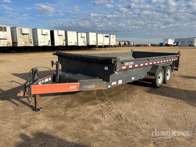 2018 Brandt UBD16 16 ft T/A Remolque Bañera Ligero