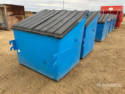 Quantity of (2) 4 Yd Garbage Bins