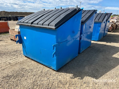 Quantity of (2) 4 Yd Garbage Bins