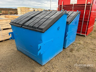 Quantity of (2) 4 Yd Garbage Bins