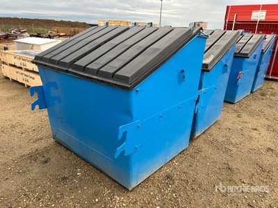 Quantity of (2) 4 Yd Garbage Bins