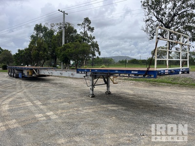2012 Vawdrey Tri/A 13.6 m - 20.5 m Extendable Flatbed Trailer