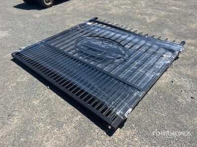 Suihe 14 ft Wrought Iron Bi-Parting Portail d'entrée (Unused)