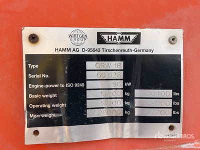 Hamm GRW18 Pneumatic Roller