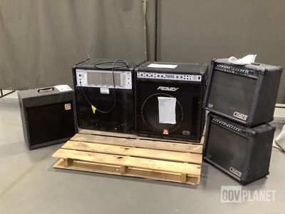 (2) Peavey Amplifiers, (1) Sound Craft Speaker & (2) Crate Amplifiers