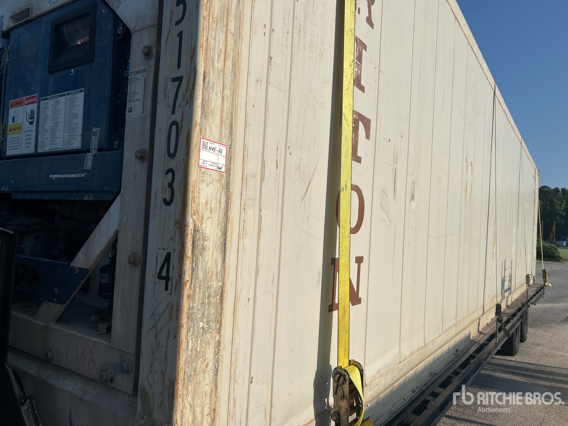 40 ft Refrigerated Storage Container (Inoperable)