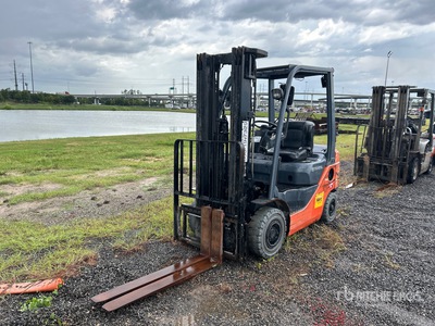 2018 Toyota 8FGU15 2500 lb Pneumatic Tire Forklift