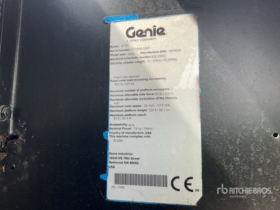 2008 Genie S125 Articulating Boom Lift