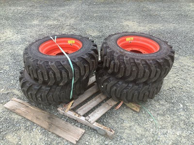 Quantity of (4) Bobcat 10x16.5 Pneus (Unused)