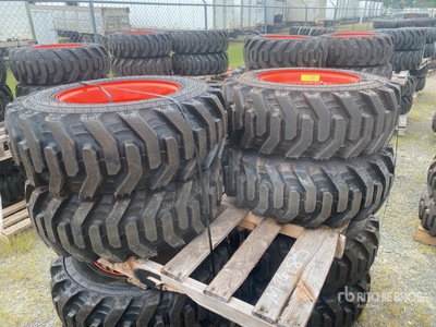 Quantity of (4) Bobcat 10x16.5 Pneus (Unused)