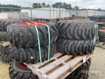 Quantity of (4) Bobcat 10x16.5 إطارات المعدات (Unused)