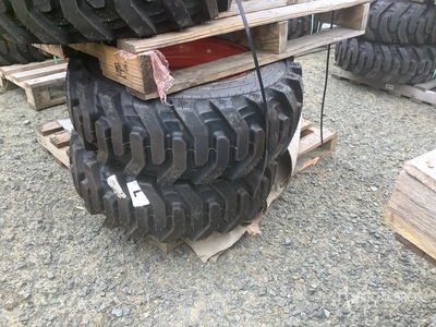 Quantity of (4) Bobcat 10x16.5 Pneus (Unused)